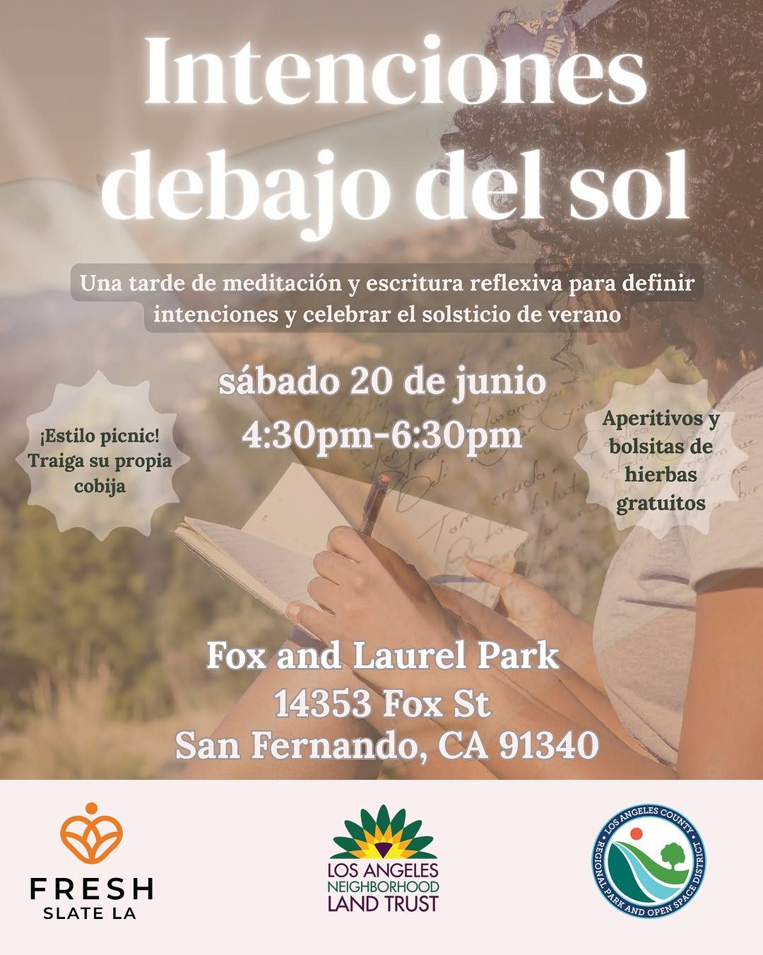 Intenciones debajo del sol — folleto del evento (Español)